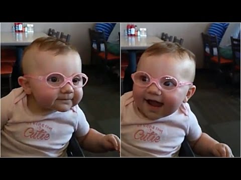 Baby Girl is So Happy to See Clearly for the First Time
